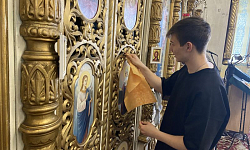Православный молодежный клуб «Завет»  поучаствовал в подготовке храма святого мученика Иоанна Воина к празднику Пасхи